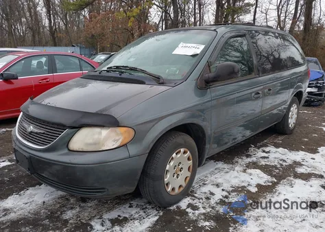 2002 Chrysler Town & Country Lx z USA, uszkodzony, nr VIN 2C4GP44372R644013